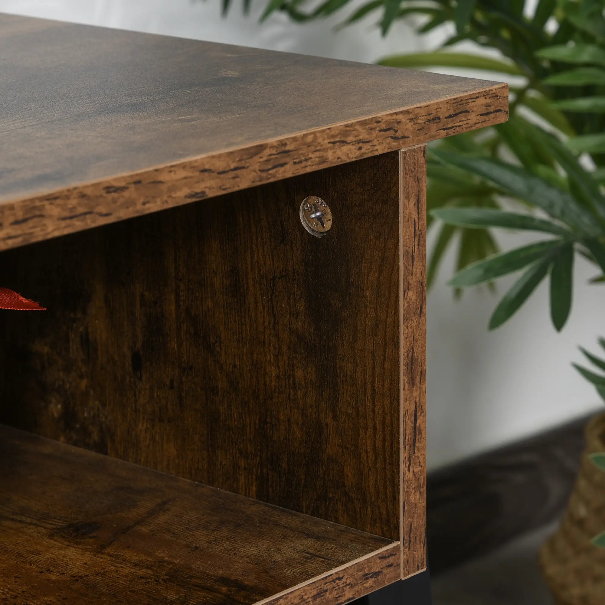 Industrial TV Stand, Console for 45'' Flat Screen, Rustic Brown TV Stands at Gallery Canada