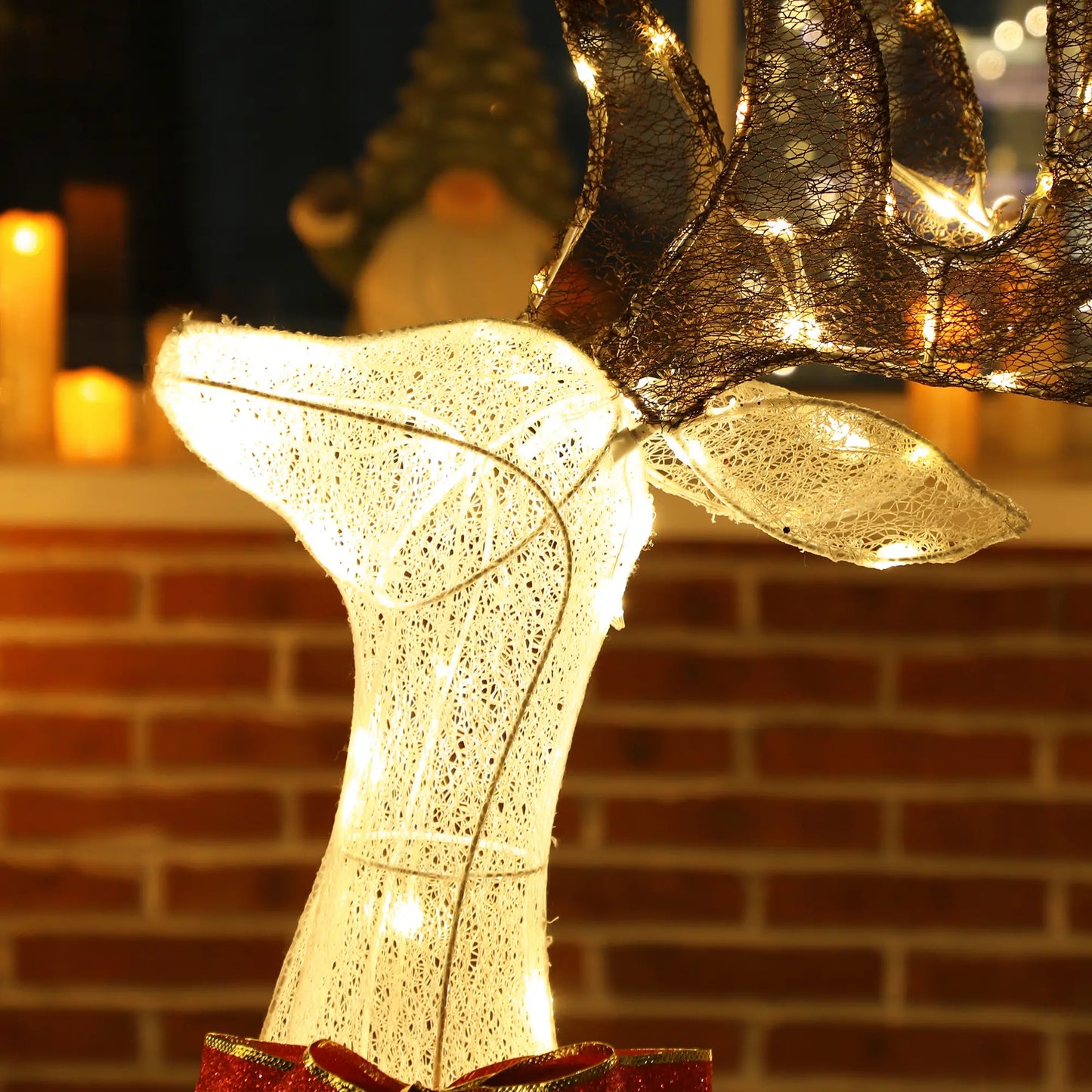 3 Piece Lighted Christmas Reindeer Family, 55 Inch LED Outdoor Decor Christmas Decorations at Gallery Canada