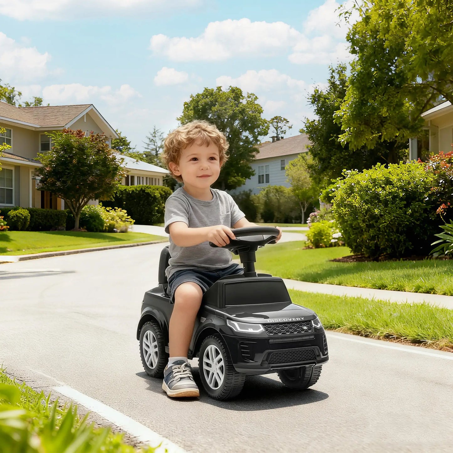 Land Rover Voiture à pousser pour enfant, anti-basculement, Noir