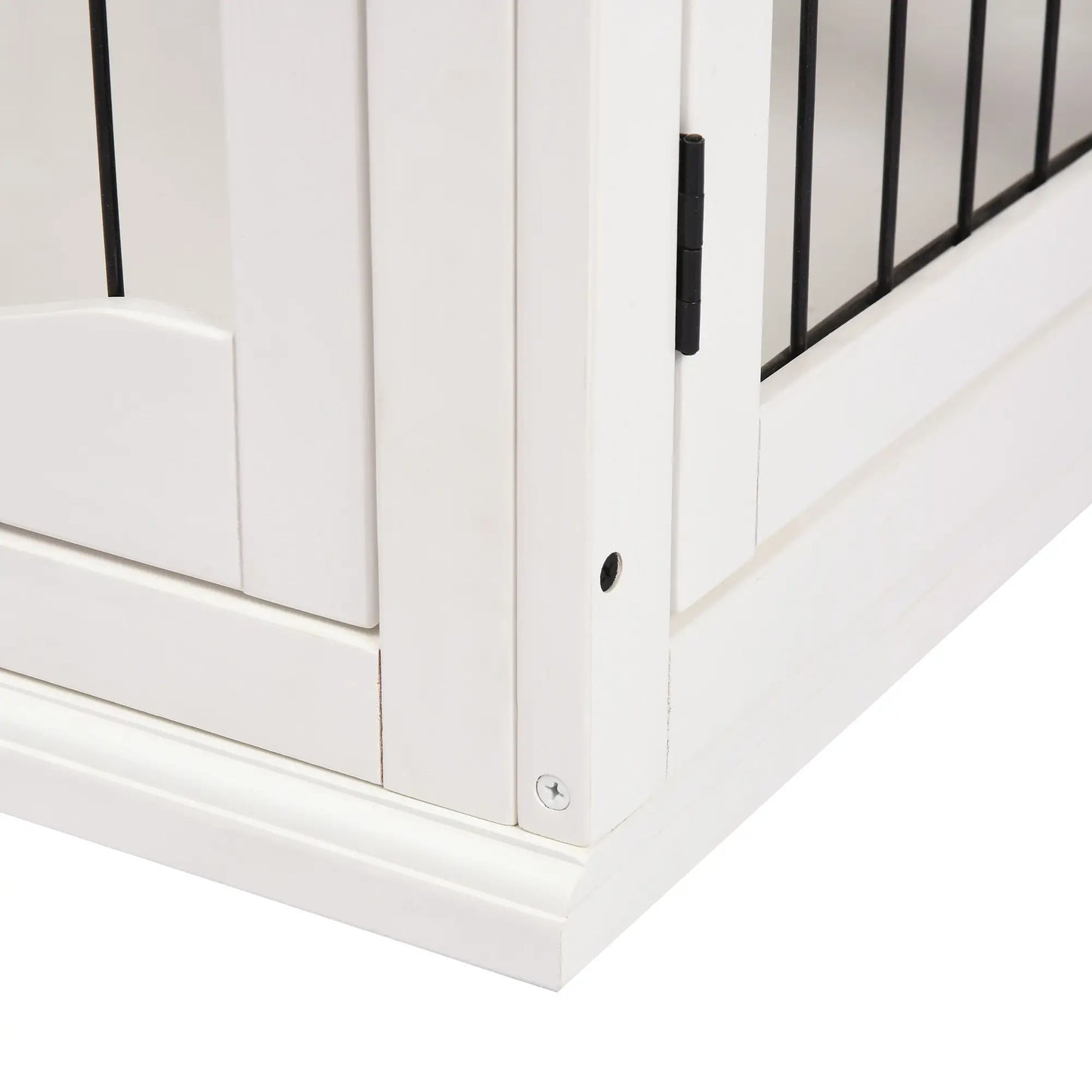 26" Wooden Dog Cage, Double Door, Modern Design, White Houses, Kennels & Pens at Gallery Canada