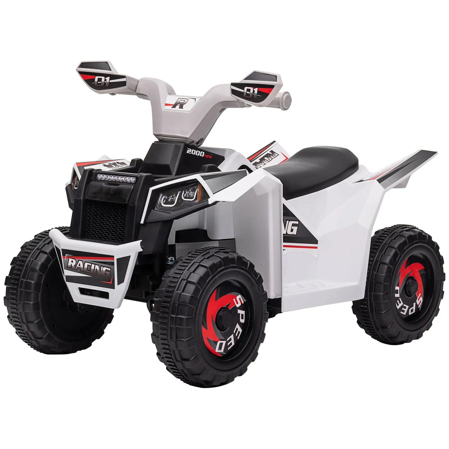 6V Kids Electric Car, Wear-Resistant Wheels, 18-36 Months, White Electric Toy Cars White, Grey, Black at Gallery Canada