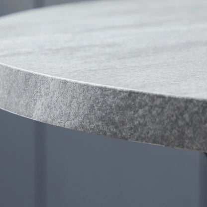 29" Round Dining Table, Contemporary Kitchen Table, Steel Legs, Grey Bar Tables & Dining Tables at Gallery Canada