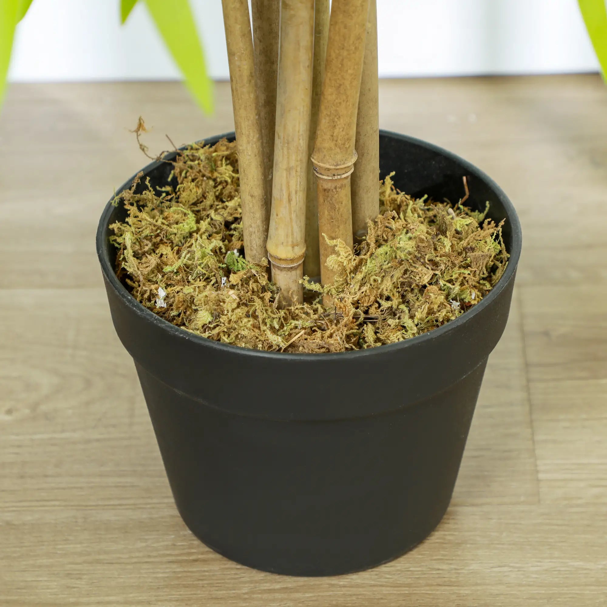 Artificial Bamboo Tree Set, 5ft Realistic Leaf, Natural Trunk, Nursery Plant Artificial Trees at Gallery Canada
