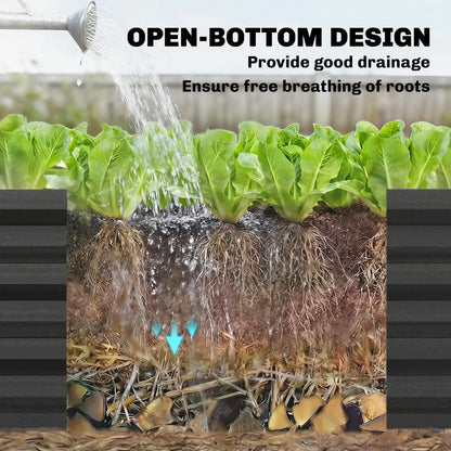 Metal Raised Garden Bed With Trellis, Galvanized Garden Kit, Black Galvanized Planter Boxes at Gallery Canada