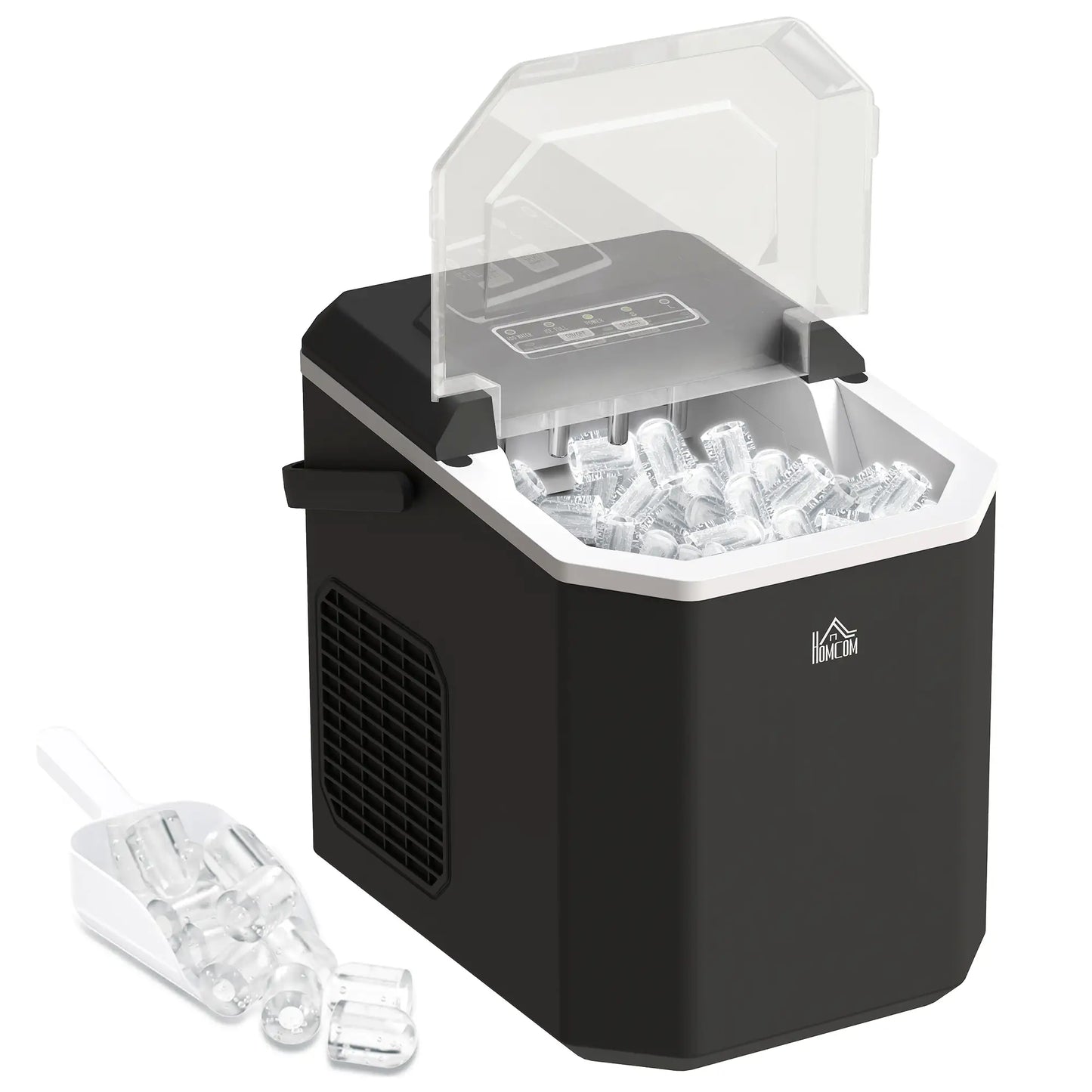 Portable Ice Maker, Self Cleaning, 9 Cubes in 6 Mins, 26lbs/24Hrs, 2 Sizes Small Kitchen Appliances at Gallery Canada