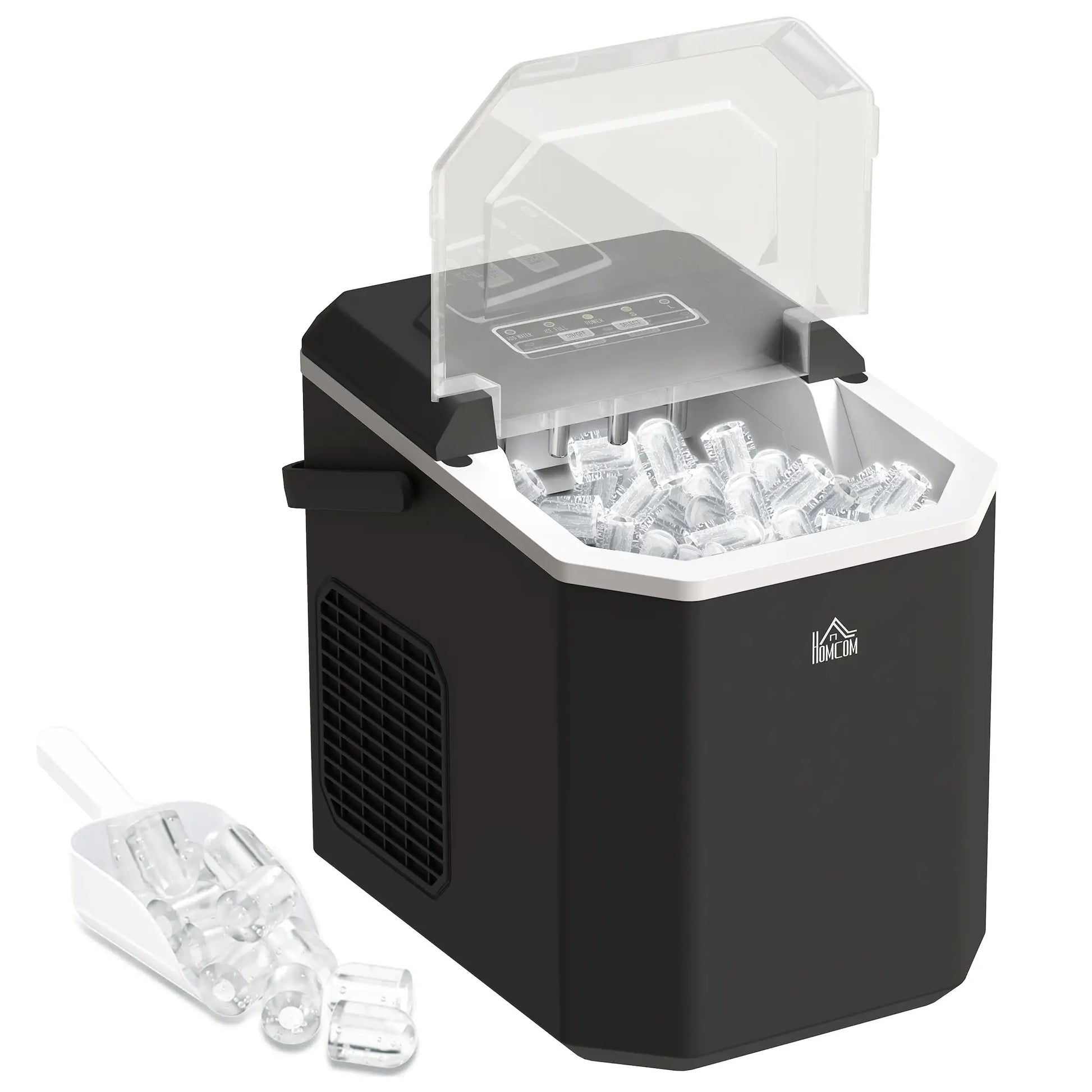Portable Ice Maker, Self Cleaning, 9 Cubes in 6 Mins, 26lbs/24Hrs, 2 Sizes Small Kitchen Appliances at Gallery Canada