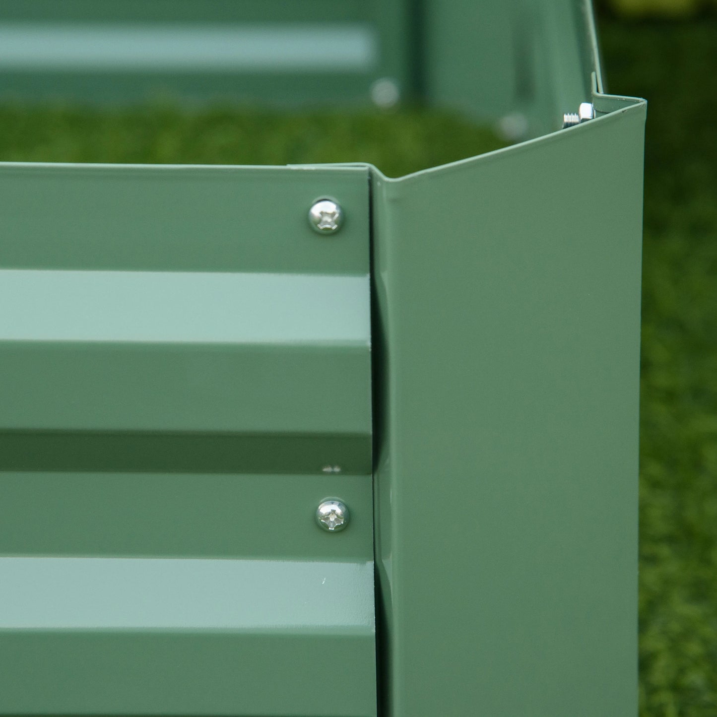 39" x 39" x 12" Raised Garden Bed Set, Elevated Planter Box, Galvanized Steel Frame Galvanized Planter Boxes at Gallery Canada