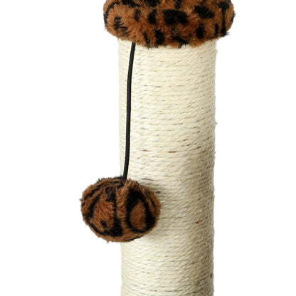 Arbre à chat de 41 pouces avec poteaux à gratter, lit, condo, plates-formes