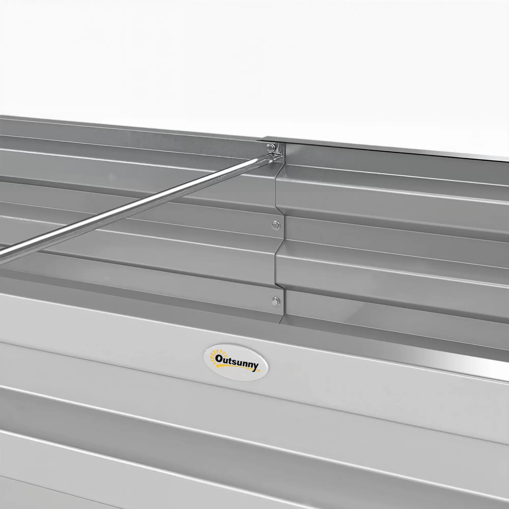 Galvanized Raised Garden Bed, Outdoor Planter Box, 4' x 2' x 1', Silver Raised Garden Beds at Gallery Canada