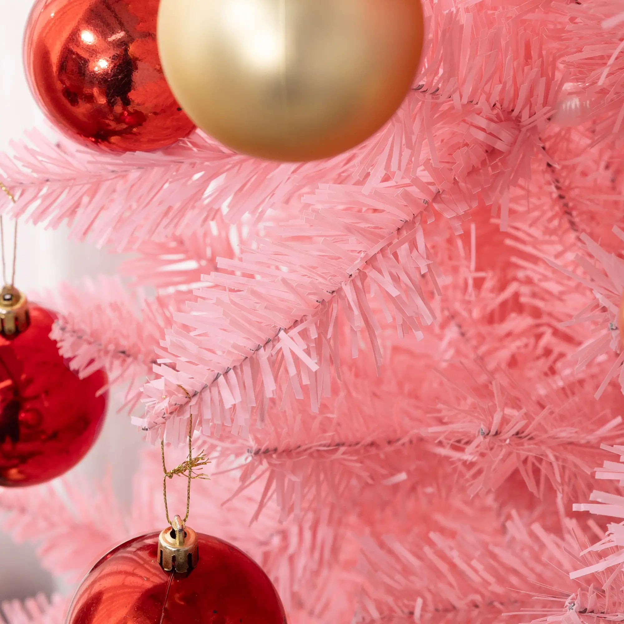 7ft Pencil Artificial Christmas Tree, 687 Branch Tips, Steel Base, Pink Pencil Christmas Trees at Gallery Canada