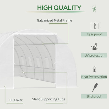 26' x 10' x 6.6' Large Walk in Tunnel Greenhouse Garden Plant Seed Green House Premium Steel Frame Tunnel Greenhouses at Gallery Canada
