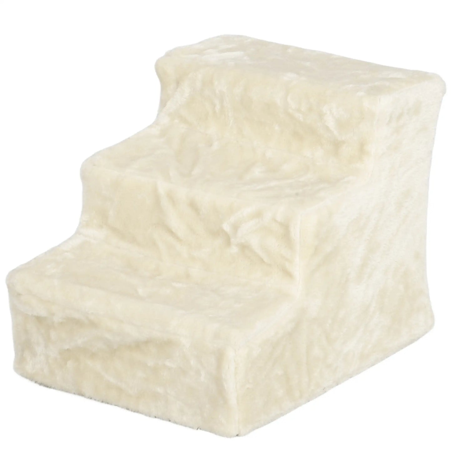 3-Step Dog Ramp for Sofa, Bed, Couch, Removable Cover, Beige Dog Stairs Beige at Gallery Canada