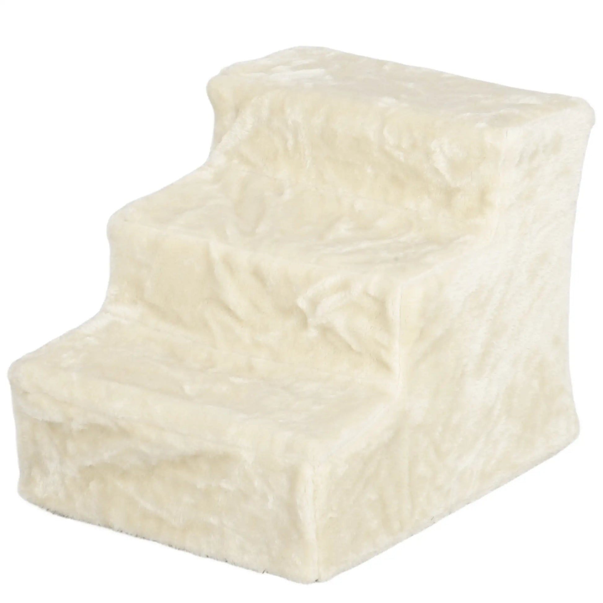 3-Step Dog Ramp for Sofa, Bed, Couch, Removable Cover, Beige Dog Stairs Beige at Gallery Canada