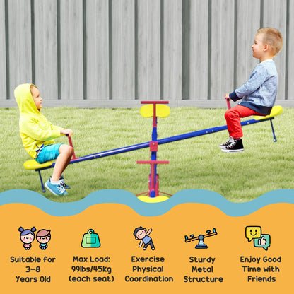 Kids Metal Seesaw, 4 Seats, Playground Equipment for Garden Gym Sets & Swings at Gallery Canada