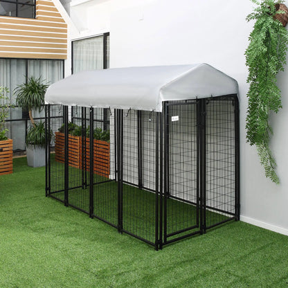 Outdoor Dog Kennel, Waterproof UV-Resistant Cover, 8 x 4 x 6 ft Houses, Kennels & Pens at Gallery Canada