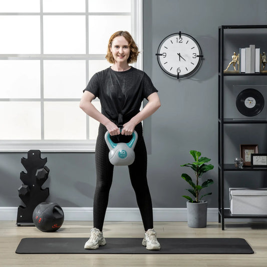 22 Lb Soft Kettlebell, Sand Filled Weight, Light Blue Strength Training Equipment Light Blue, Grey at Gallery Canada