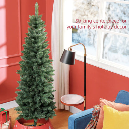 6ft Pencil Artificial Christmas Tree, 479 Branch Tips, Steel Base, Green Pencil Christmas Trees at Gallery Canada