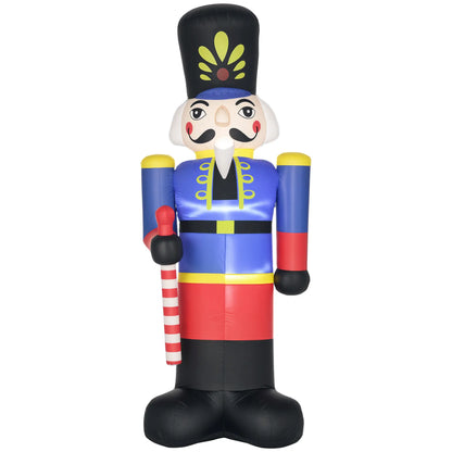 Christmas Outdoor 8ft Inflatable Walnut Soldier, LED Decor Christmas Inflatables Multi Colour at Gallery Canada