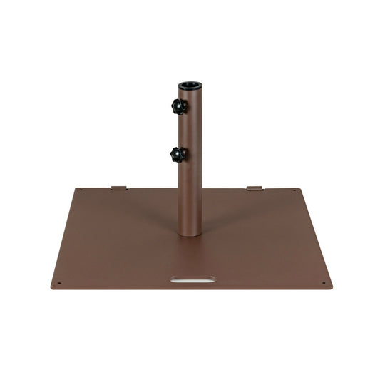 50 LBS Weighted 24 Inch Square Patio Umbrella Base, Brown Outdoor Umbrella Bases Brown at Gallery Canada