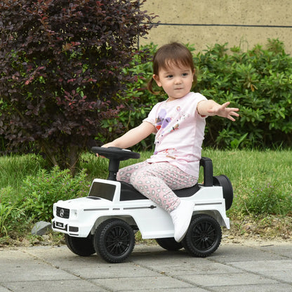 Baby Toddler Push Car, Foot-to-Floor Ride-On Wheel, White Push Cars for Toddlers at Gallery Canada