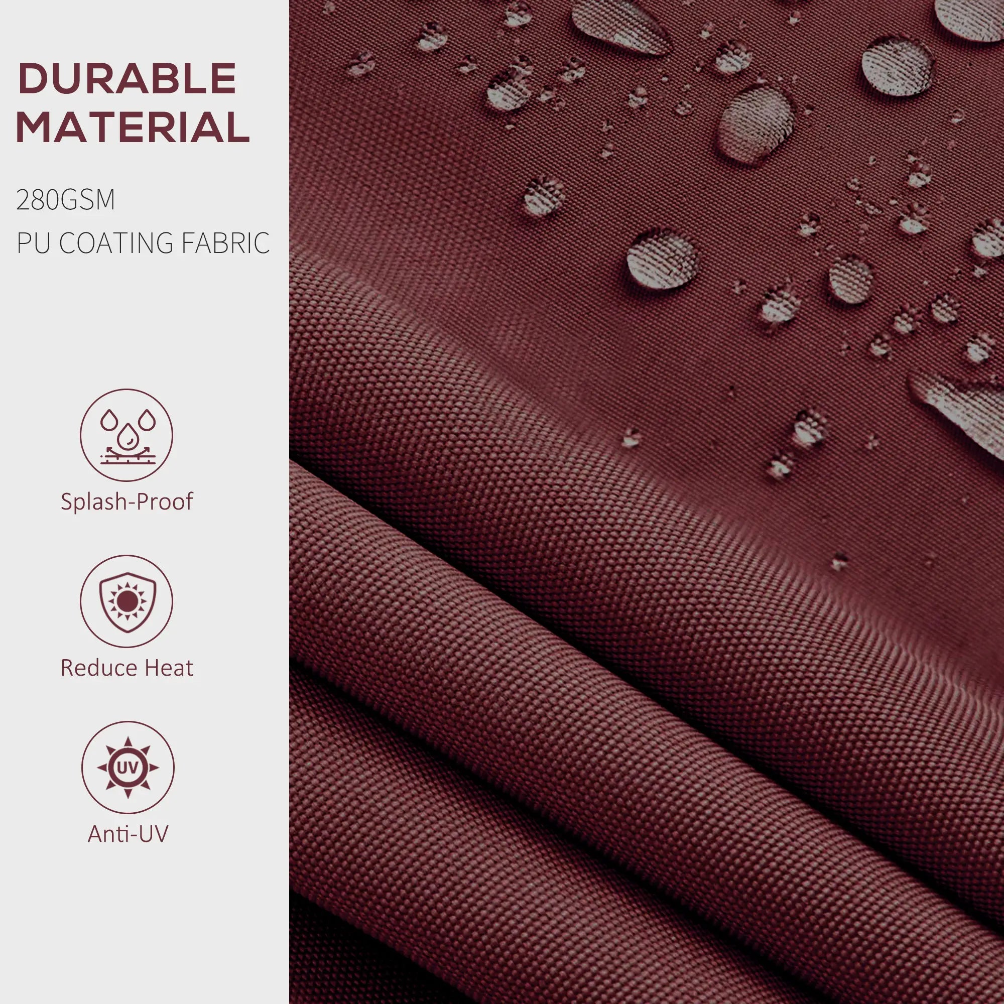 15' x 10' Retractable Awning, UV Resistant Sunshade, Wine Red Window Awnings at Gallery Canada