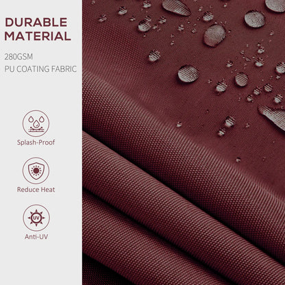 15' x 10' Retractable Awning, UV Resistant Sunshade, Wine Red Window Awnings at Gallery Canada