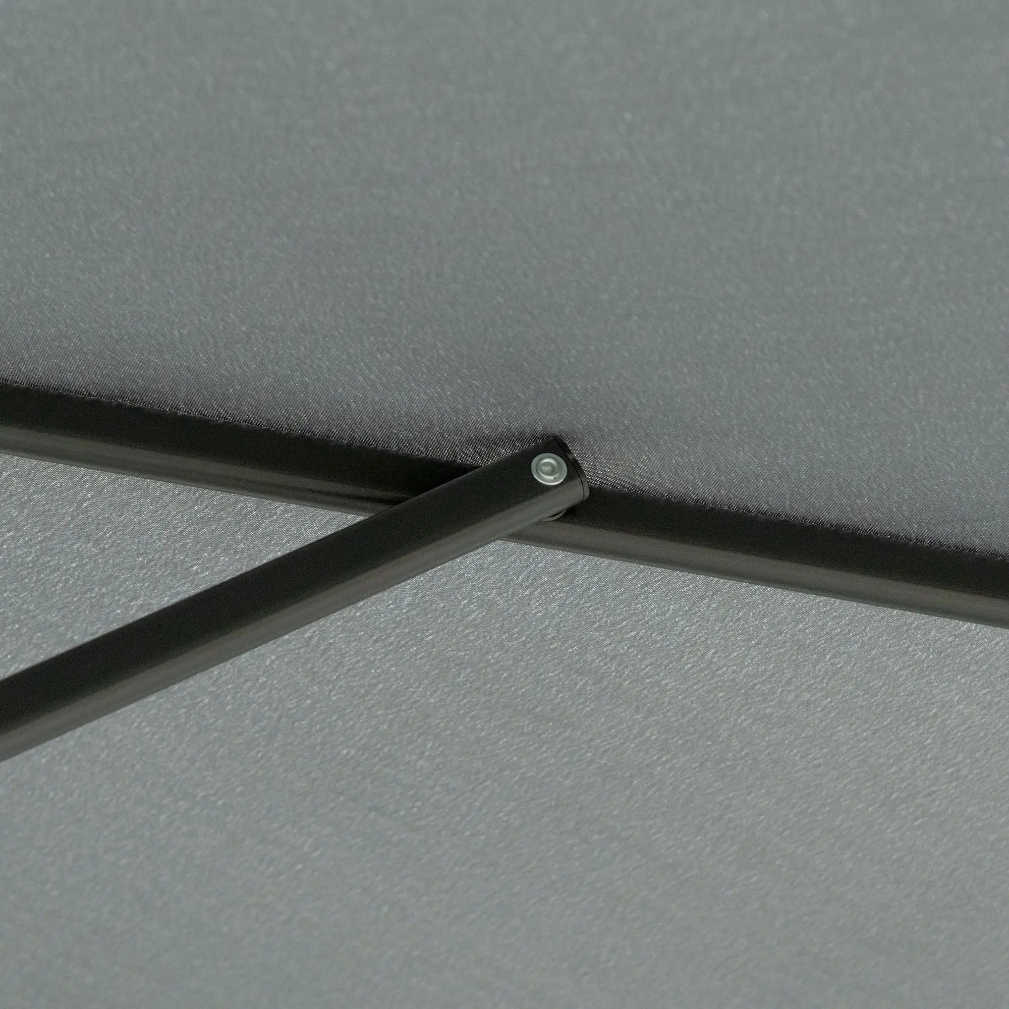 10ft Cantilever Patio Umbrella, Crank Handle, Cross Base, Dark Grey Sun Umbrellas at Gallery Canada