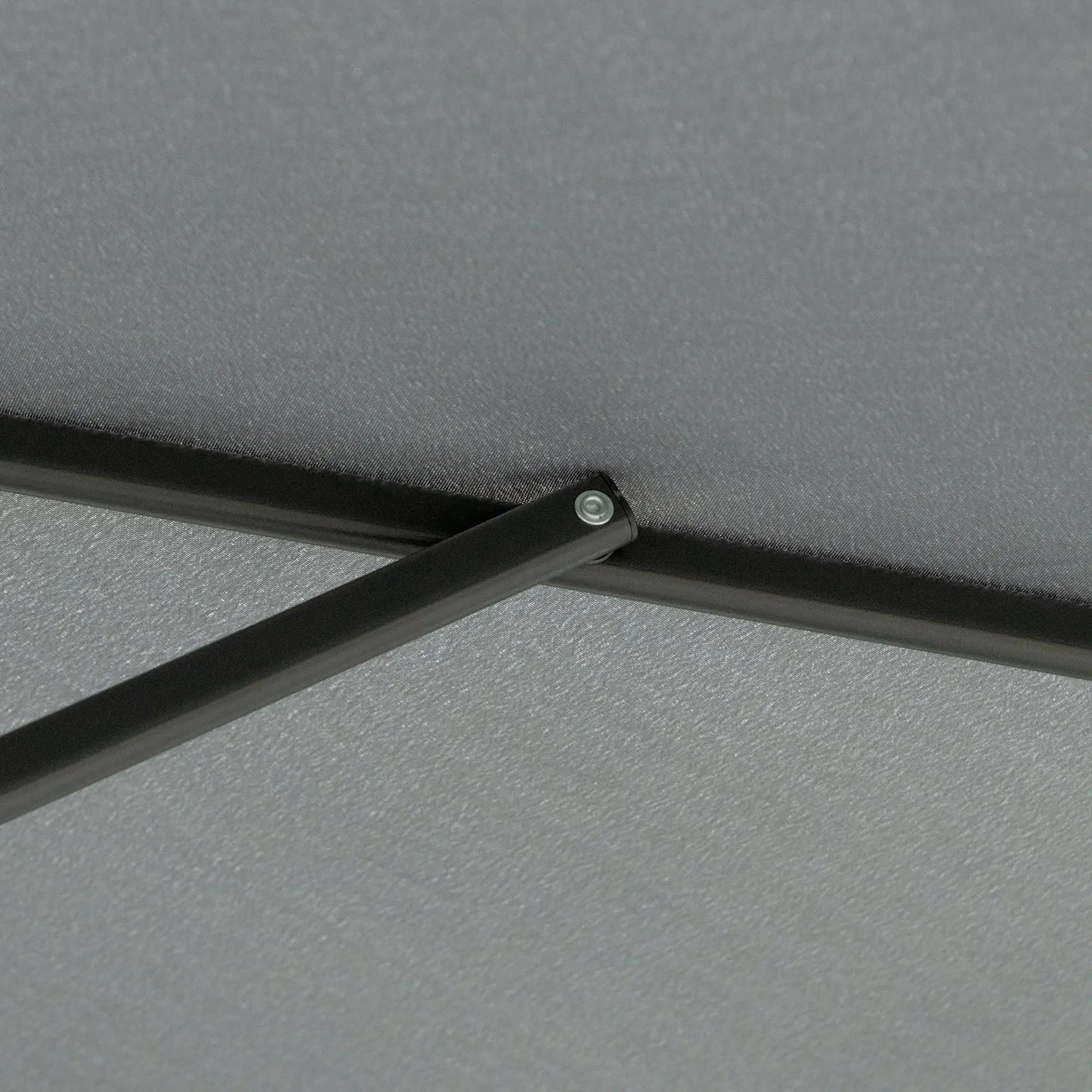 10ft Cantilever Patio Umbrella, Crank Handle, Cross Base, Dark Grey Sun Umbrellas at Gallery Canada