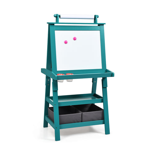 3 In 1 Double-Sided Storage Art Easel, Green