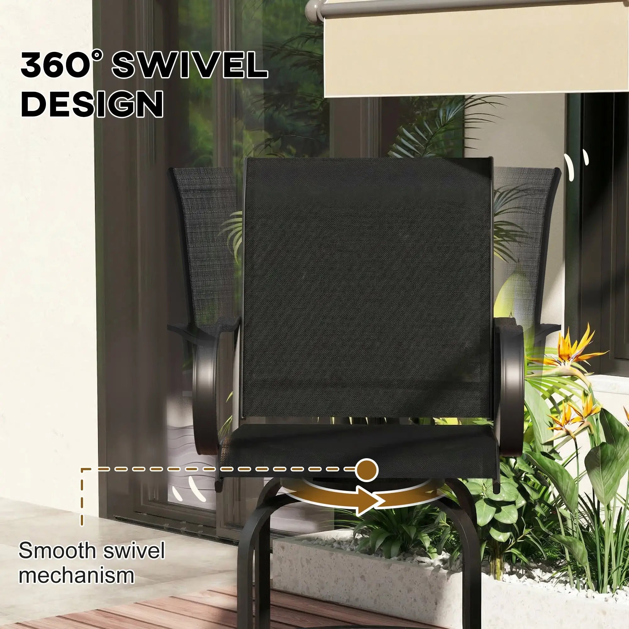Outdoor Bar Stools Set Of 2, 27.6