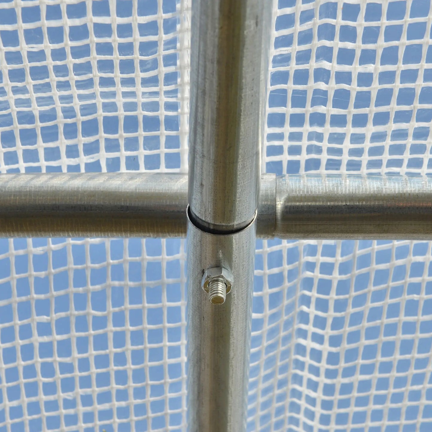 10' x 6.6' x 6.6' Walk-In Greenhouse, PE Cover, Zipper Doors, Mesh Windows, White Tunnel Greenhouses at Gallery Canada