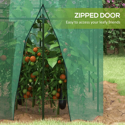 9.8' x 3.3' Plant Protector Tent, Crop Cage, Zipped Door, Ground Stakes Walk In Greenhouses at Gallery Canada