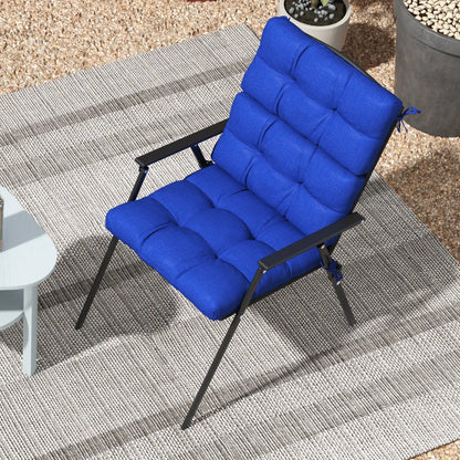 2-Piece Back Seat Cushion, Outdoor Patio Chair Set, Navy Blue Patio Chair Cushions at Gallery Canada