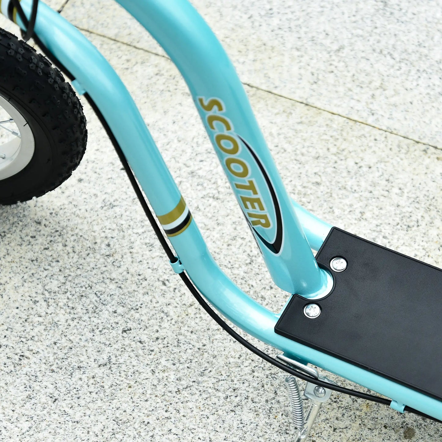 Dual Brakes Kick Scooter, 12-Inch Inflatable Wheel, Age 5+, Blue Scooters at Gallery Canada
