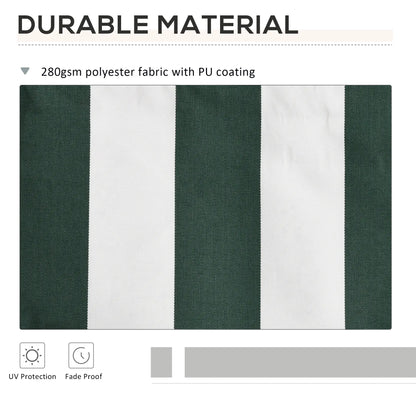 11' x 10' Retractable Awning Fabric, UV Protection, White, Green Awning Fabric Replacement at Gallery Canada