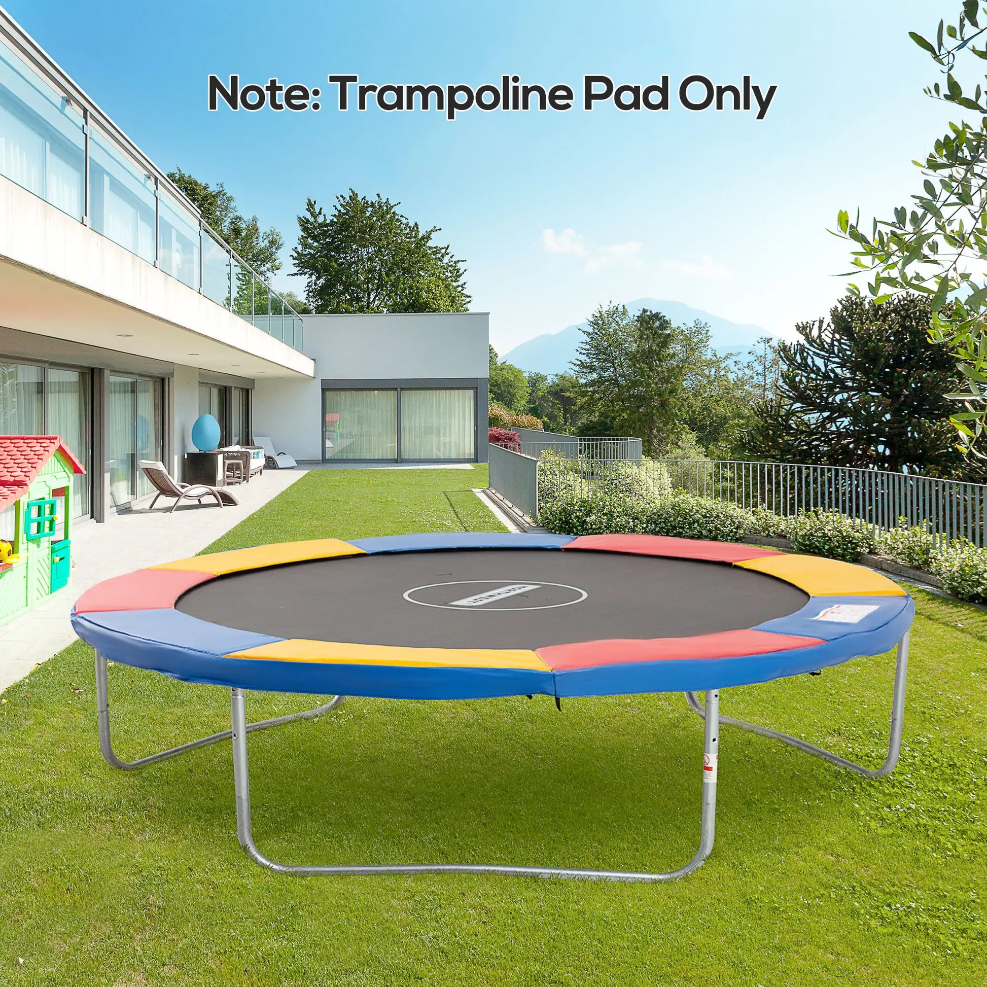 10ft Trampoline Replacement Safety Pad, Waterproof Spring Cover, Multicoloured Trampolines at Gallery Canada