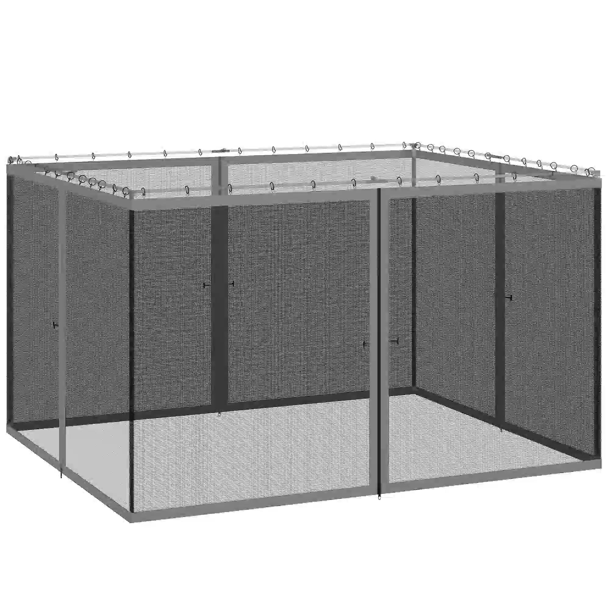 Replacement Mosquito Netting, 10' x 12', Black, Dark Grey Gazebos at Gallery Canada