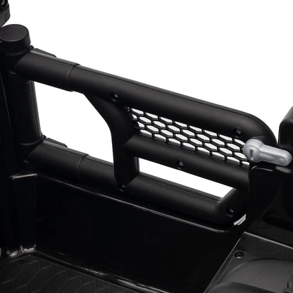 Voiture électrique pour enfants 12V, télécommande, double moteur, noire, noire