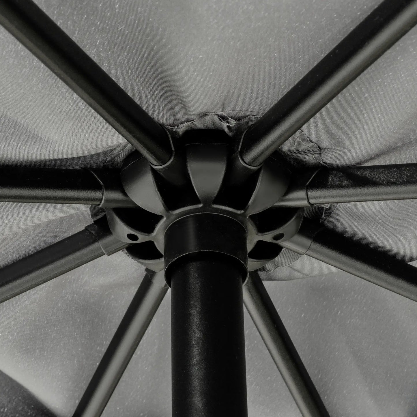 11FT Offset Hanging Patio Umbrella, Easy Tilt, Cross Base, 8 Ribs, Dark Grey Cantilever Umbrellas at Gallery Canada