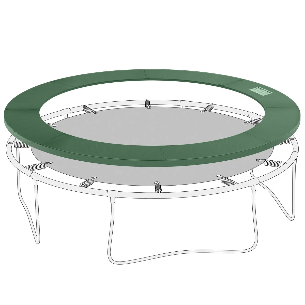 10ft Trampoline Replacement Safety Pad, Waterproof Spring Cover, Green Trampolines at Gallery Canada
