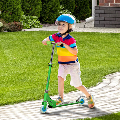 Adjustable Height Snow Scooter Sled for Kids, Over 7 Years, Green Snow Scooters at Gallery Canada