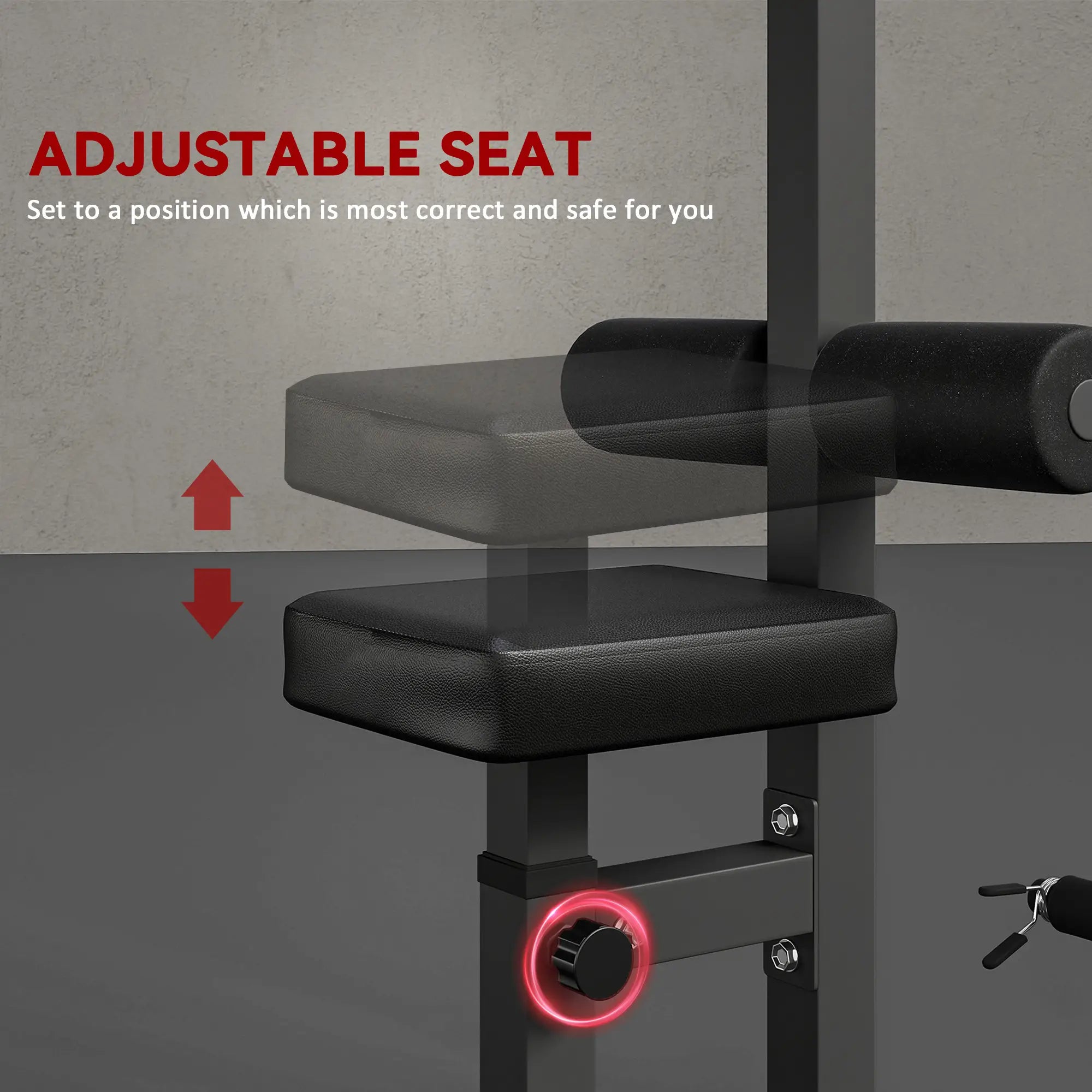 Lat Pull Down Machine, High Low Pulley Station, Adjustable Seat, Home Gym Power Towers at Gallery Canada