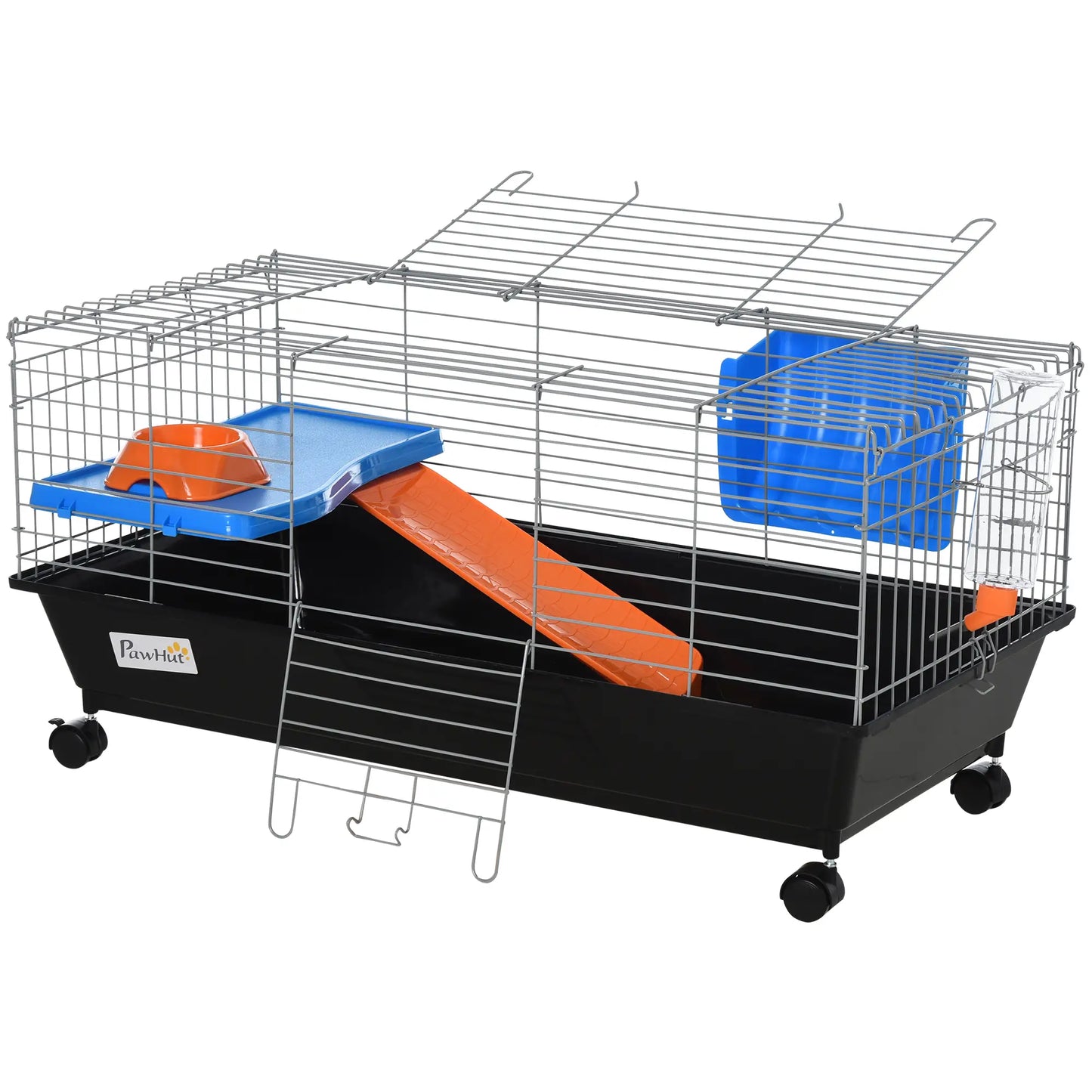 Small Animal Cage, Rolling Bunny Cage, Guinea Pig, Black Houses & Habitats Black at Gallery Canada