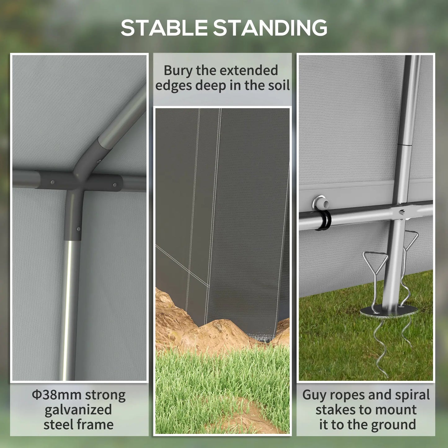 10' x 10' Outdoor Storage Shed, Portable Garage, Dark Grey Sheds at Gallery Canada