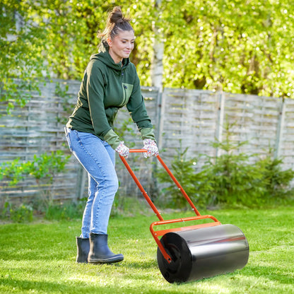 Heavy Duty Lawn Roller, 20" Push Tow Sod Roller, Grass Flattener, Red Lawn Rollers at Gallery Canada
