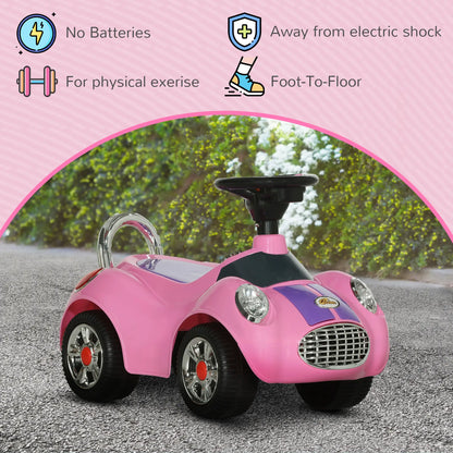 Baby Push Car With Music, Horn, Light, Pink Push Cars for Toddlers at Gallery Canada