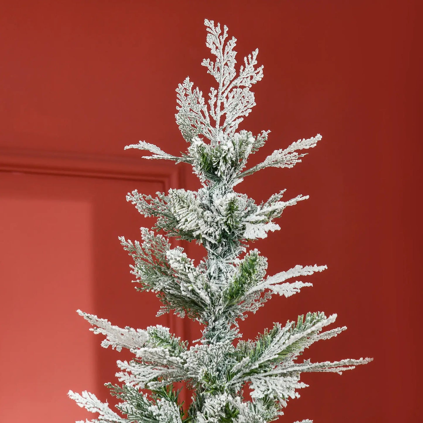 7.5 Feet Artificial Christmas Tree, 880 Cypress Branches, Green Pencil Christmas Trees at Gallery Canada
