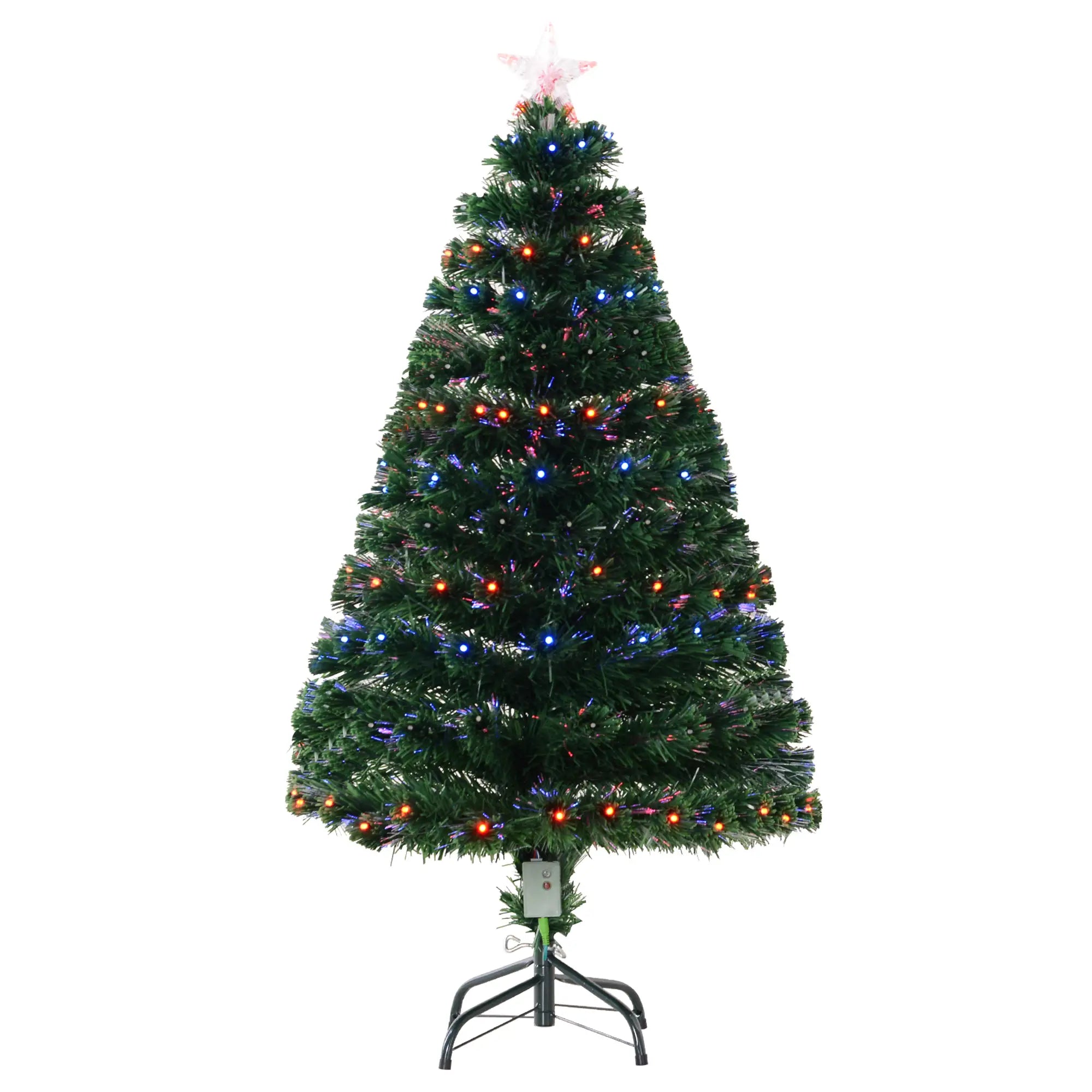 4ft Prelit Artificial Christmas Tree, Spruce Hinged Full Artificial Christmas Trees Green at Gallery Canada