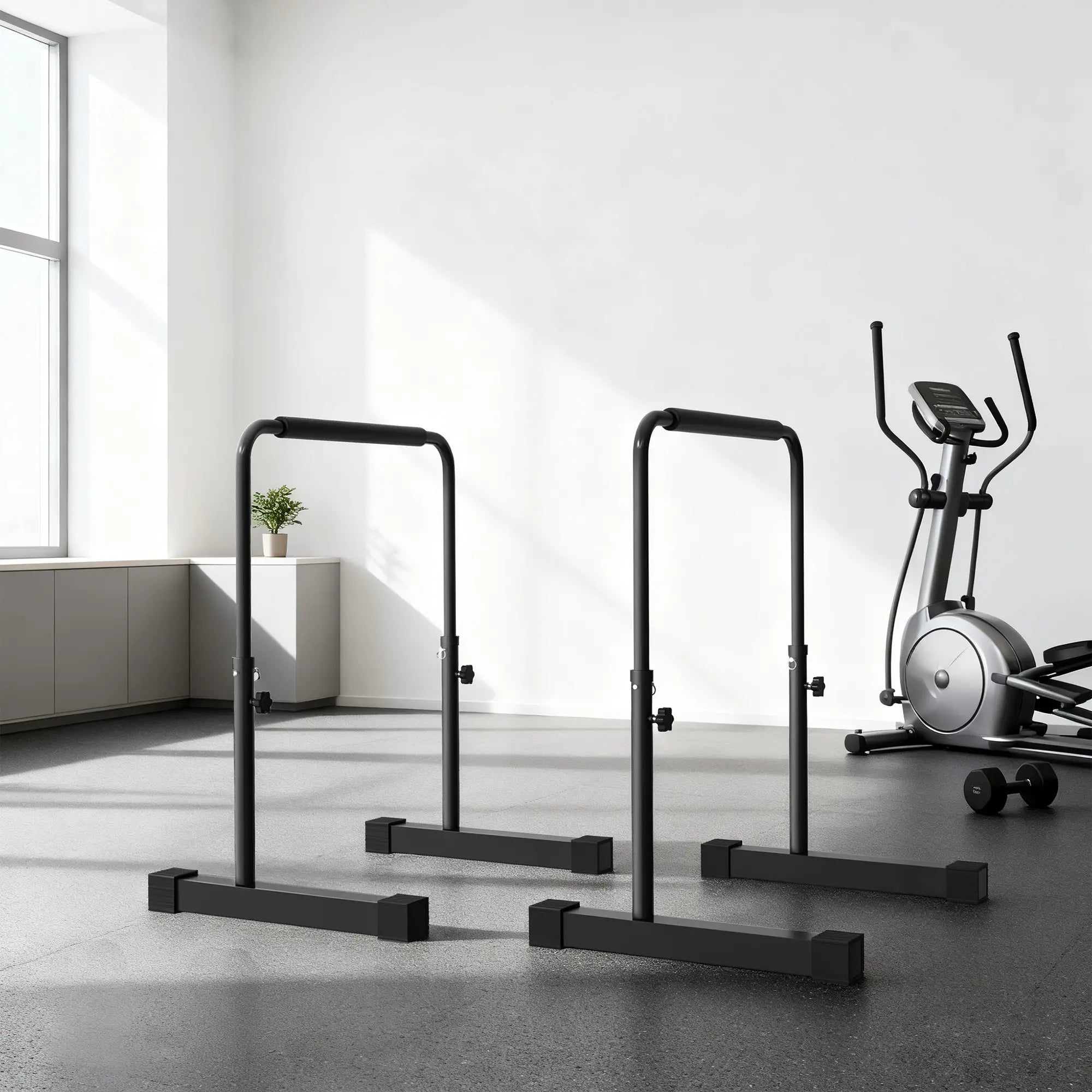 Adjustable Push Up Bars, Dip Station with 4 Height Levels More-Strength Training Equipment at Gallery Canada