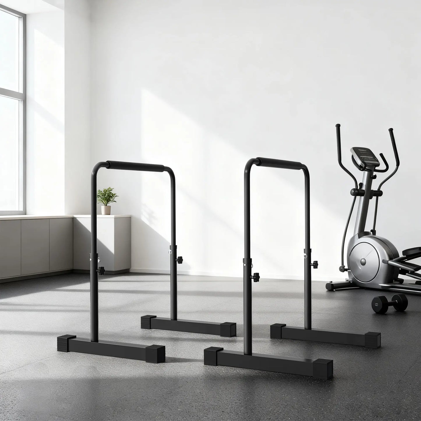 Adjustable Push Up Bars, Dip Station with 4 Height Levels More-Strength Training Equipment at Gallery Canada